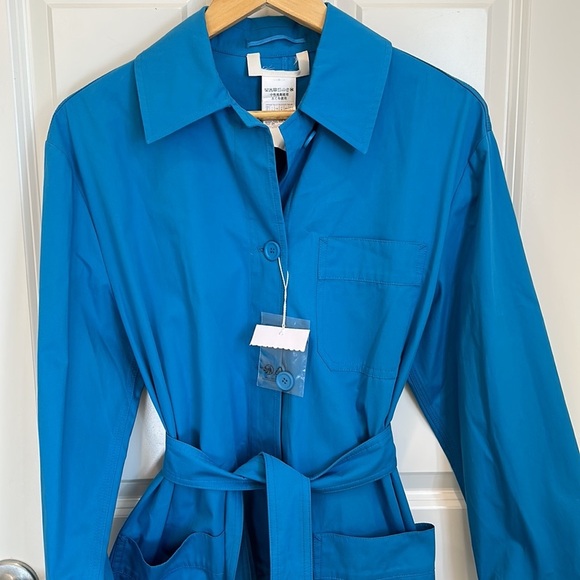 MaxMara SportMax Label-cut Poplin Shirt Trench Dress US4/6 165/88ANew Never Wore - Picture 8 of 16